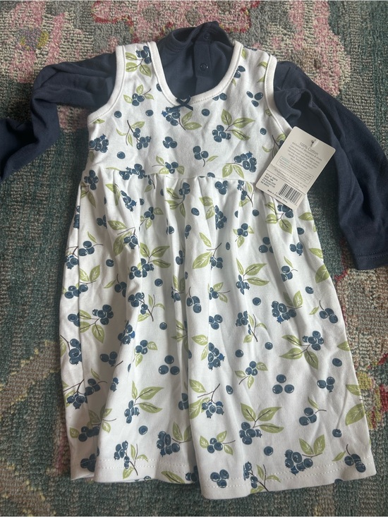 Hudson Baby Other - Kids Navy & White Blueberry Print Dress